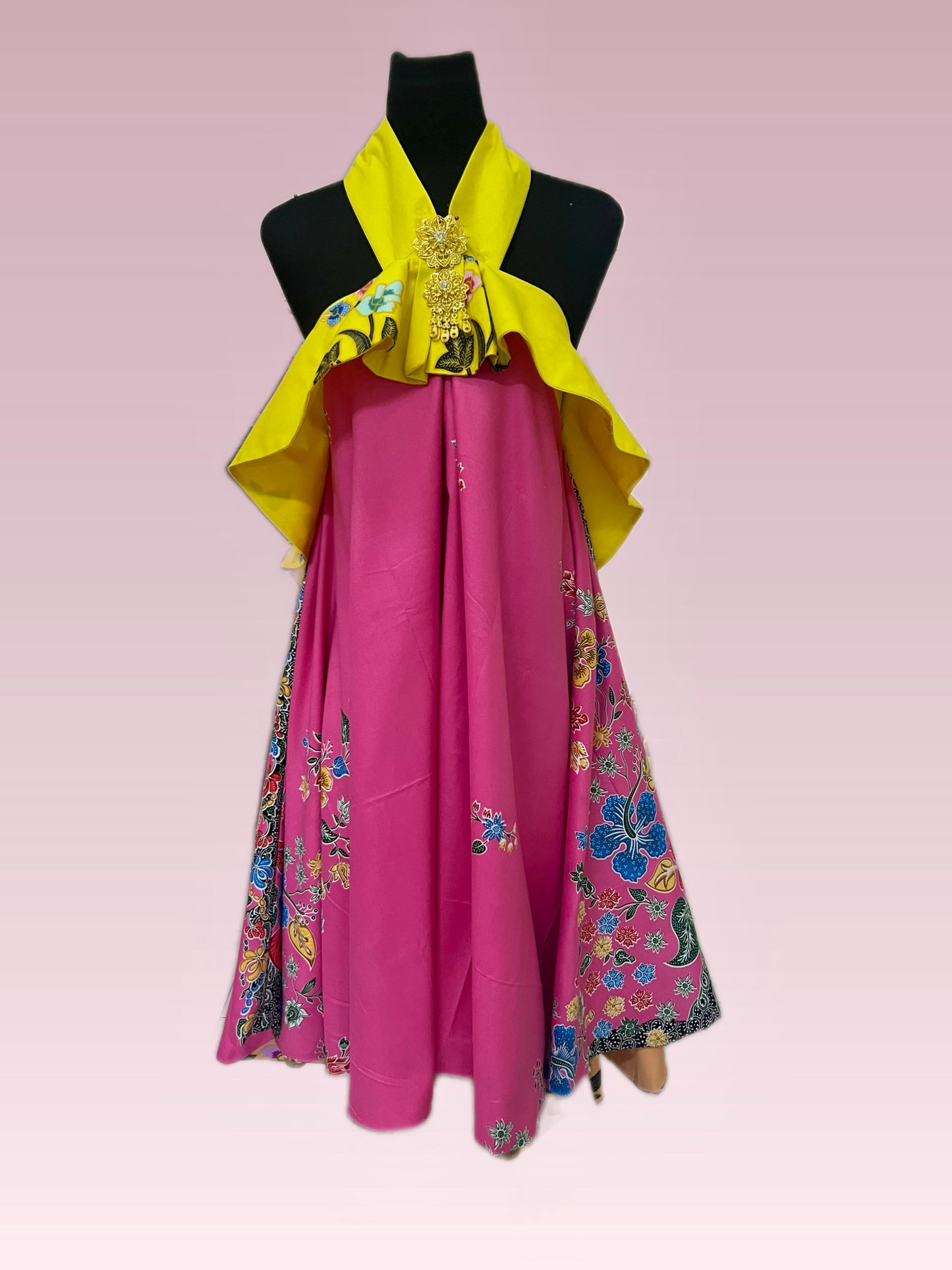 Reversible Batik Resort Dress ( size free)