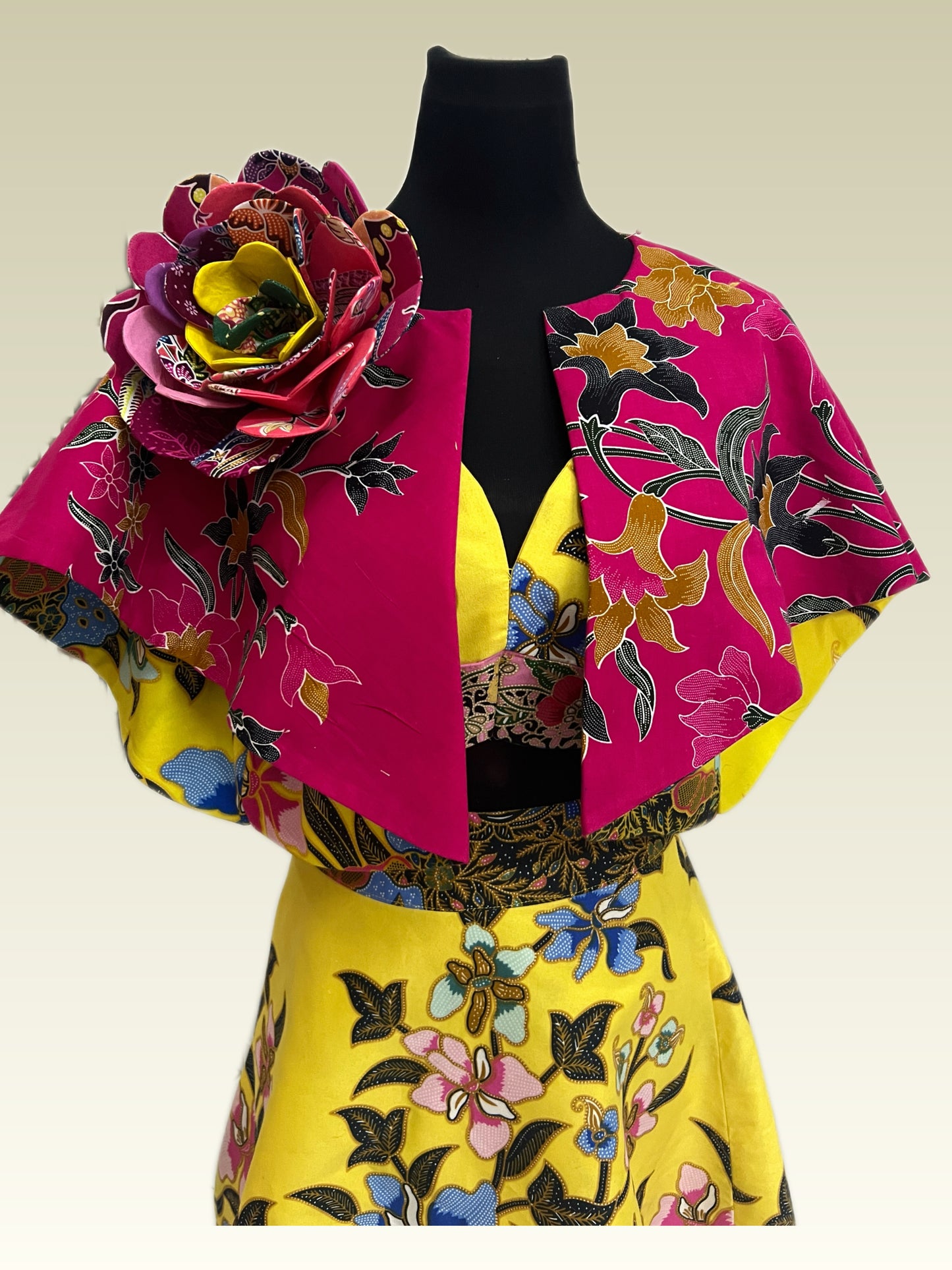 Batik Cape Jacket （M-L size)