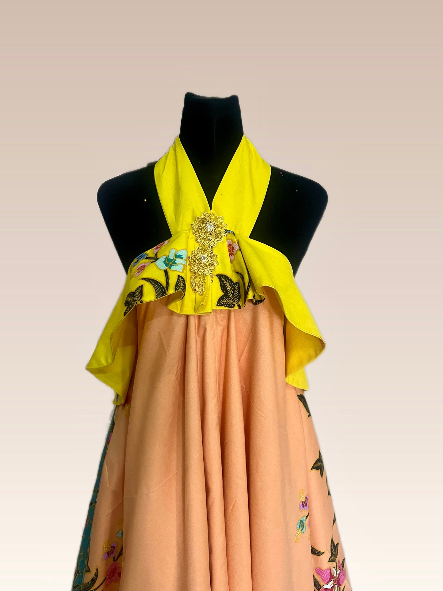 Reversible Batik Resort Dress ( size free)