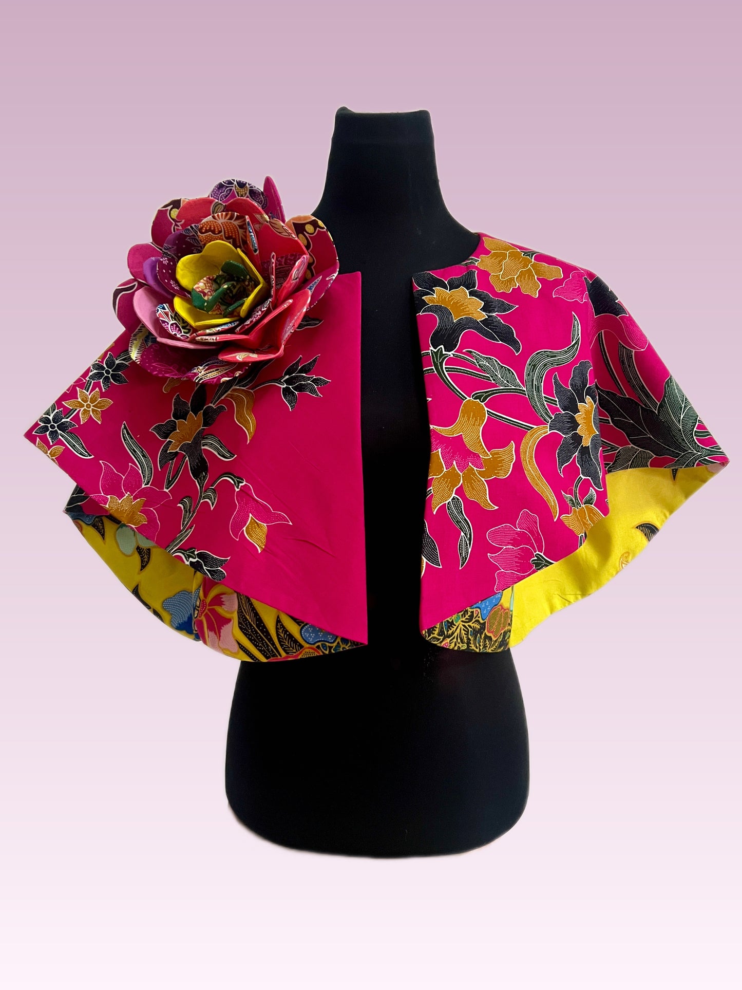 Batik Cape Jacket （M-L size)