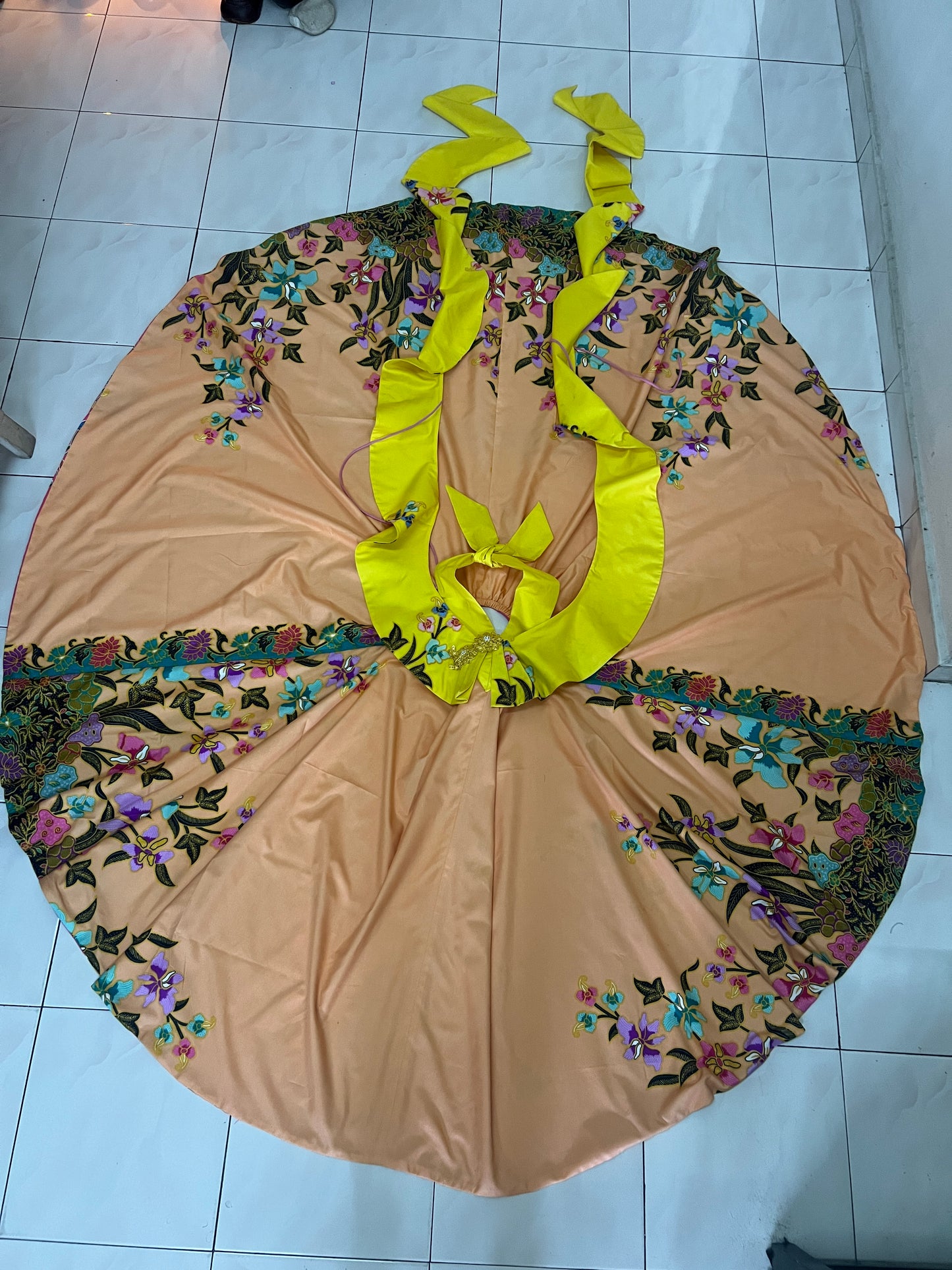 Reversible Batik Resort Dress ( size free)