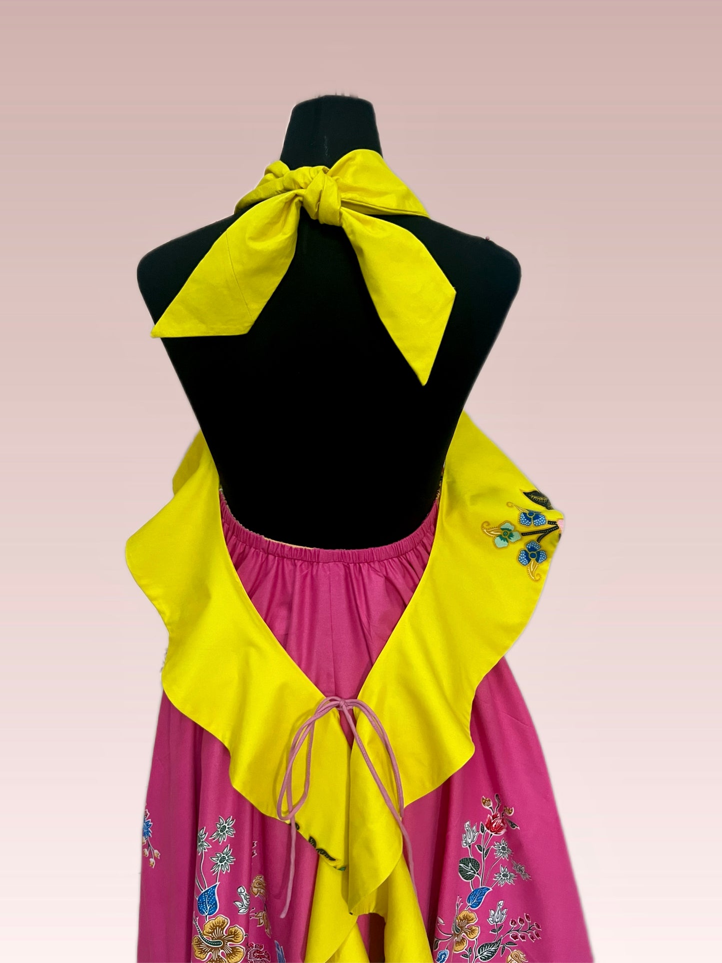 Reversible Batik Resort Dress ( size free)