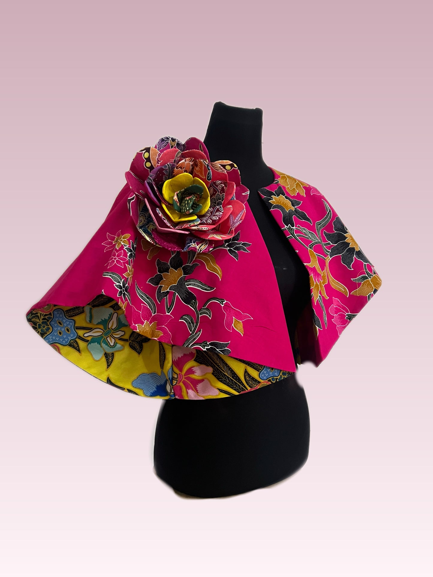 Batik Cape Jacket （M-L size)