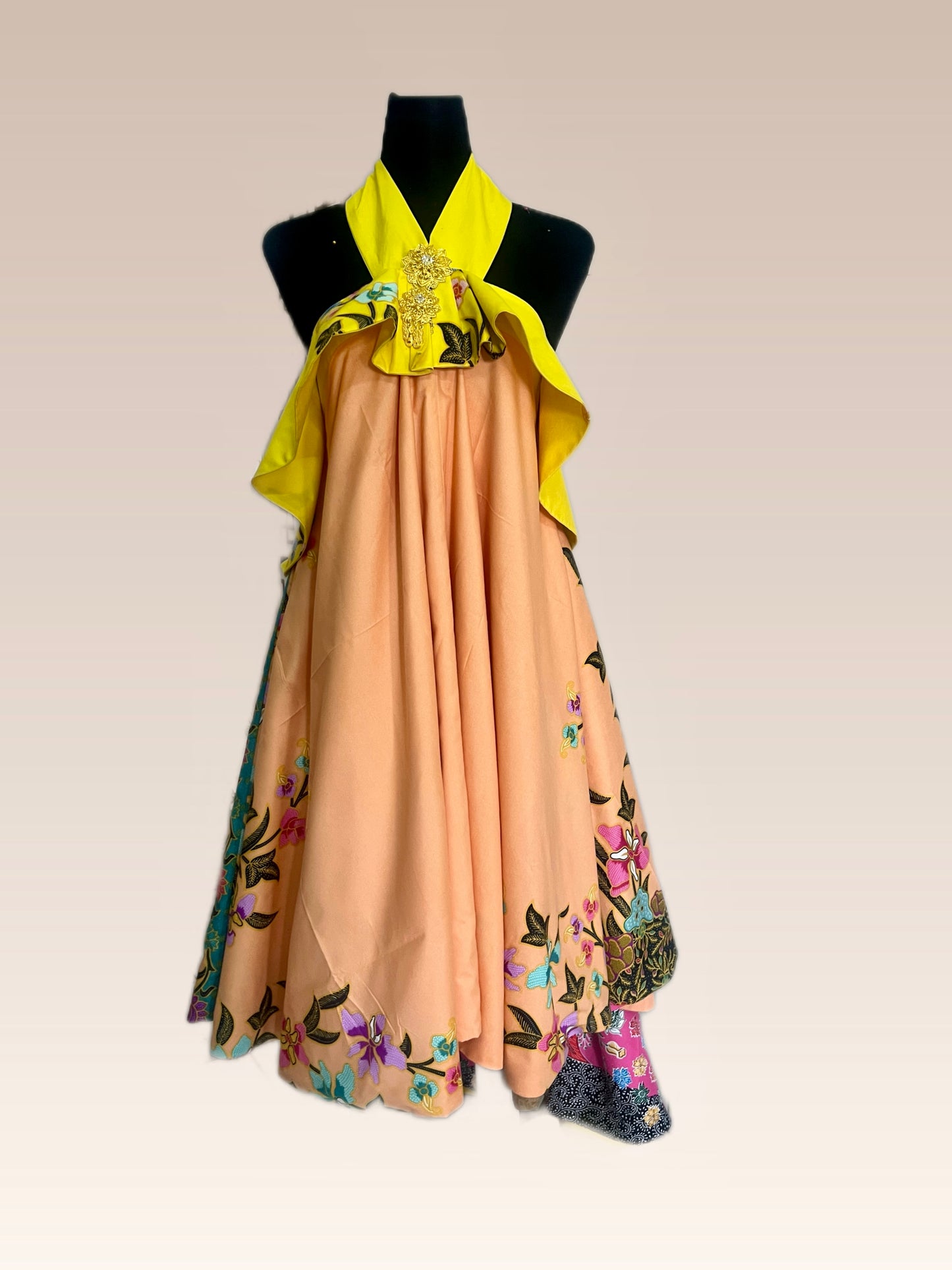 Reversible Batik Resort Dress ( size free)