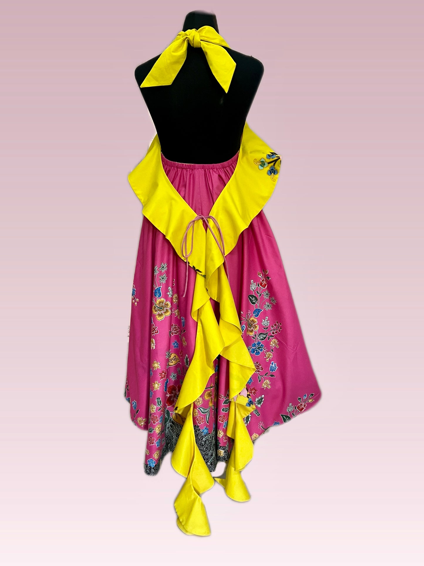 Reversible Batik Resort Dress ( size free)