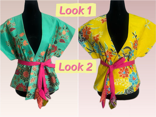 Reversible wrap top ( M-L size)